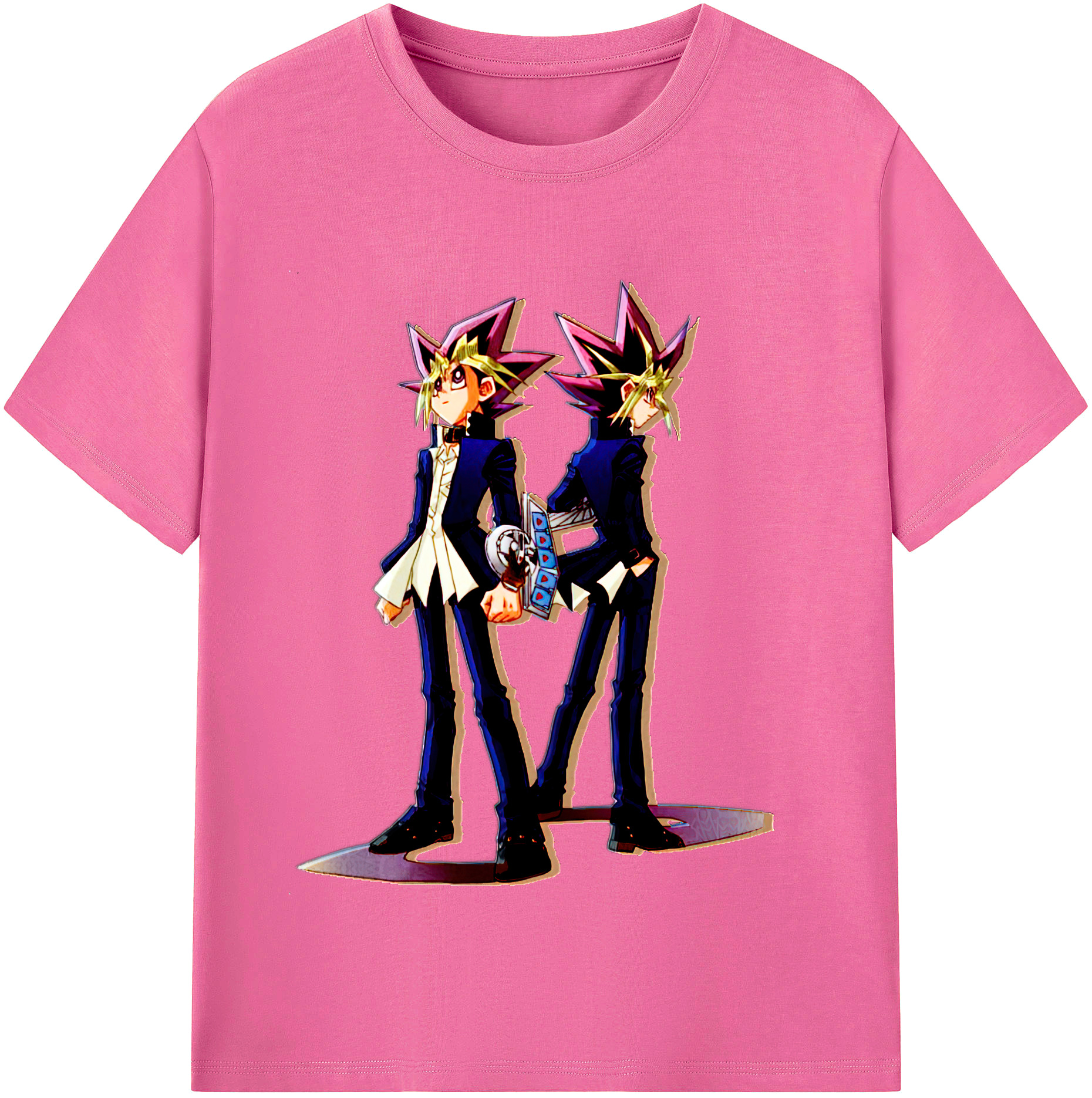 （画像用） 遊☆戯☆王 Yu-Gi-Oh! レディースカジュアルプリントTシャツ（綿100％）